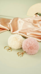 puffy ball keyring