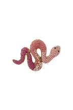 Snake Brooch - Pink & Purple