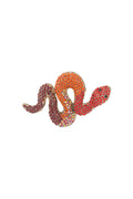 Snake Brooch - Pink & Purple