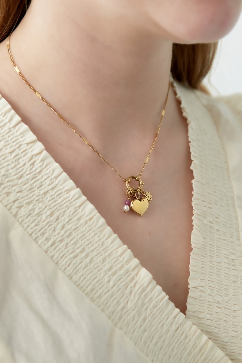 Mini heart DIY necklace
