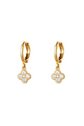 Earrings Clover Gold Color Copper