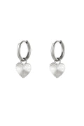 Stainles steel earrings heart Gold Color Stainless Steel