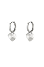 Stainles steel earrings heart Gold Color Stainless Steel