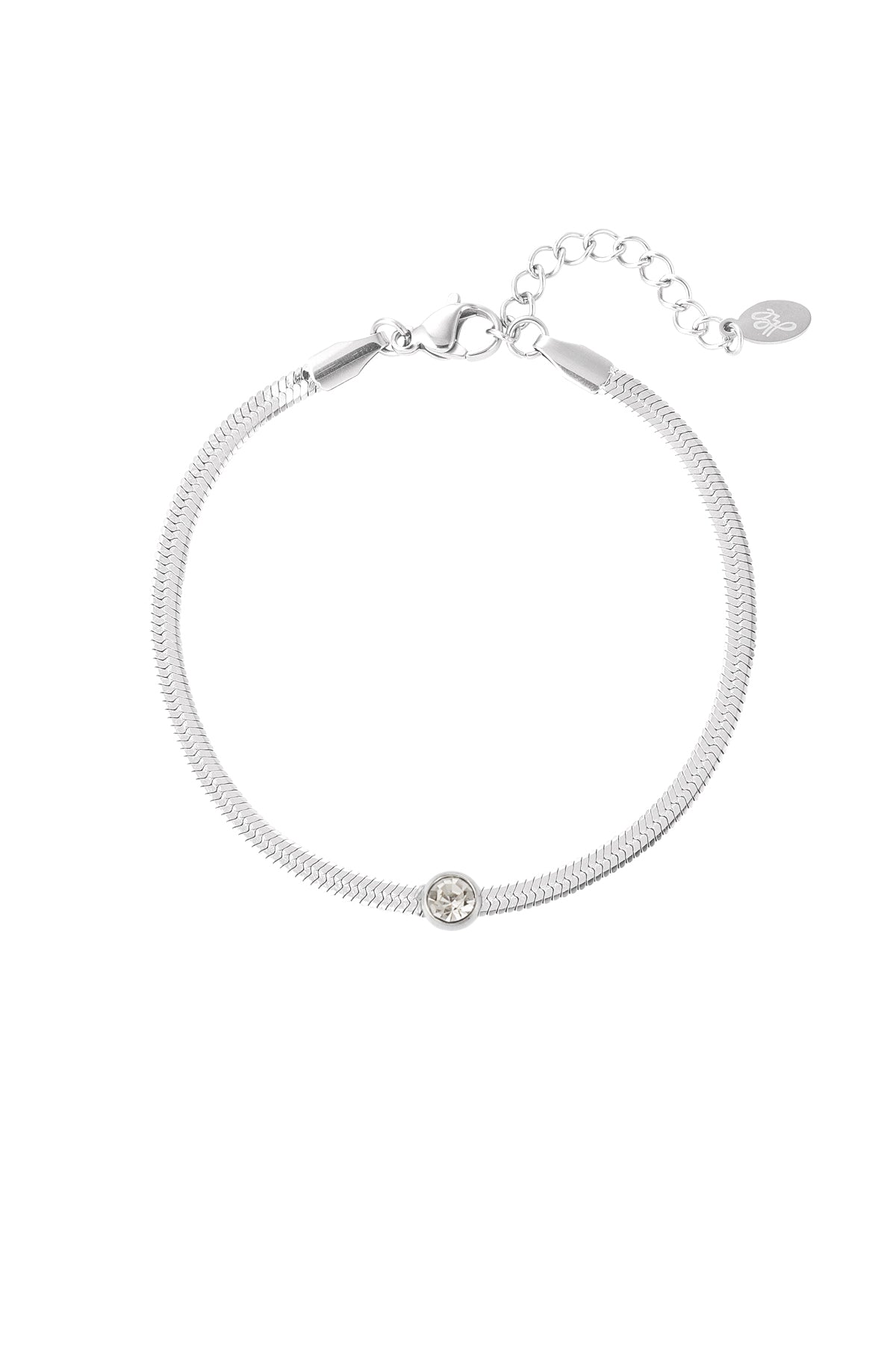 link bracelet with diamond