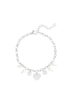 hearts & pearls bracelet