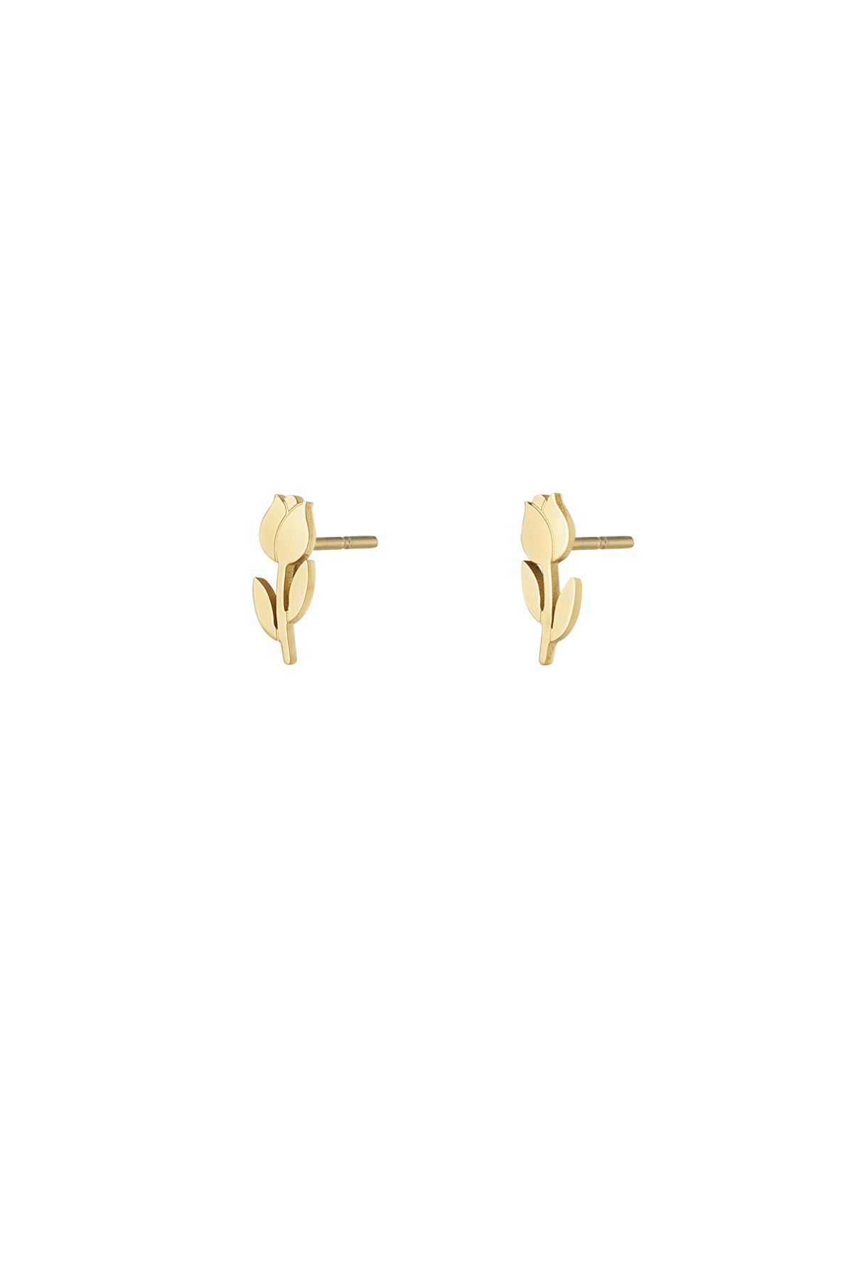 tulip stud earrings