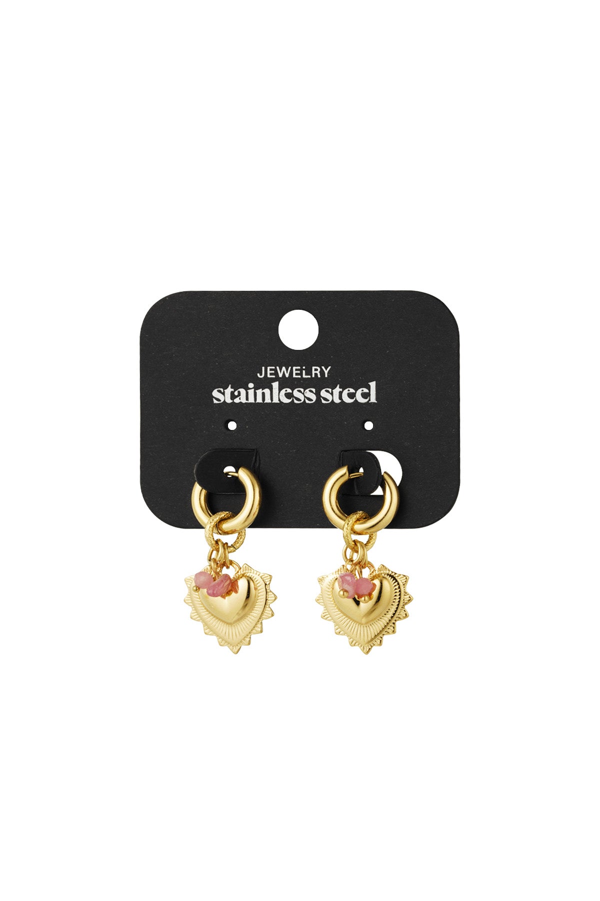 bold heart earrings