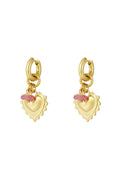 bold heart earrings