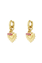 bold heart earrings