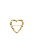 Silk Scarf Clip Heart Casual Stainless Steel Daily Accessories