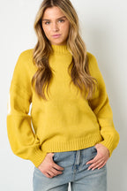 Knitted Polyester Fiber Women's Knit Sweater Casual Letters