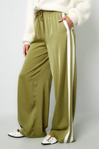 Satin Pants Stripe