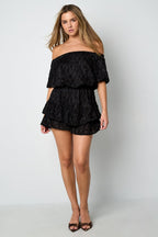 Polyester fiber (polyester) Bodysuits Solid color Casual Spring/Summer Ruffle edge Clothes