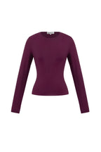 Nylon Long sleeve tops Solid color Basic All Fit  Clothes