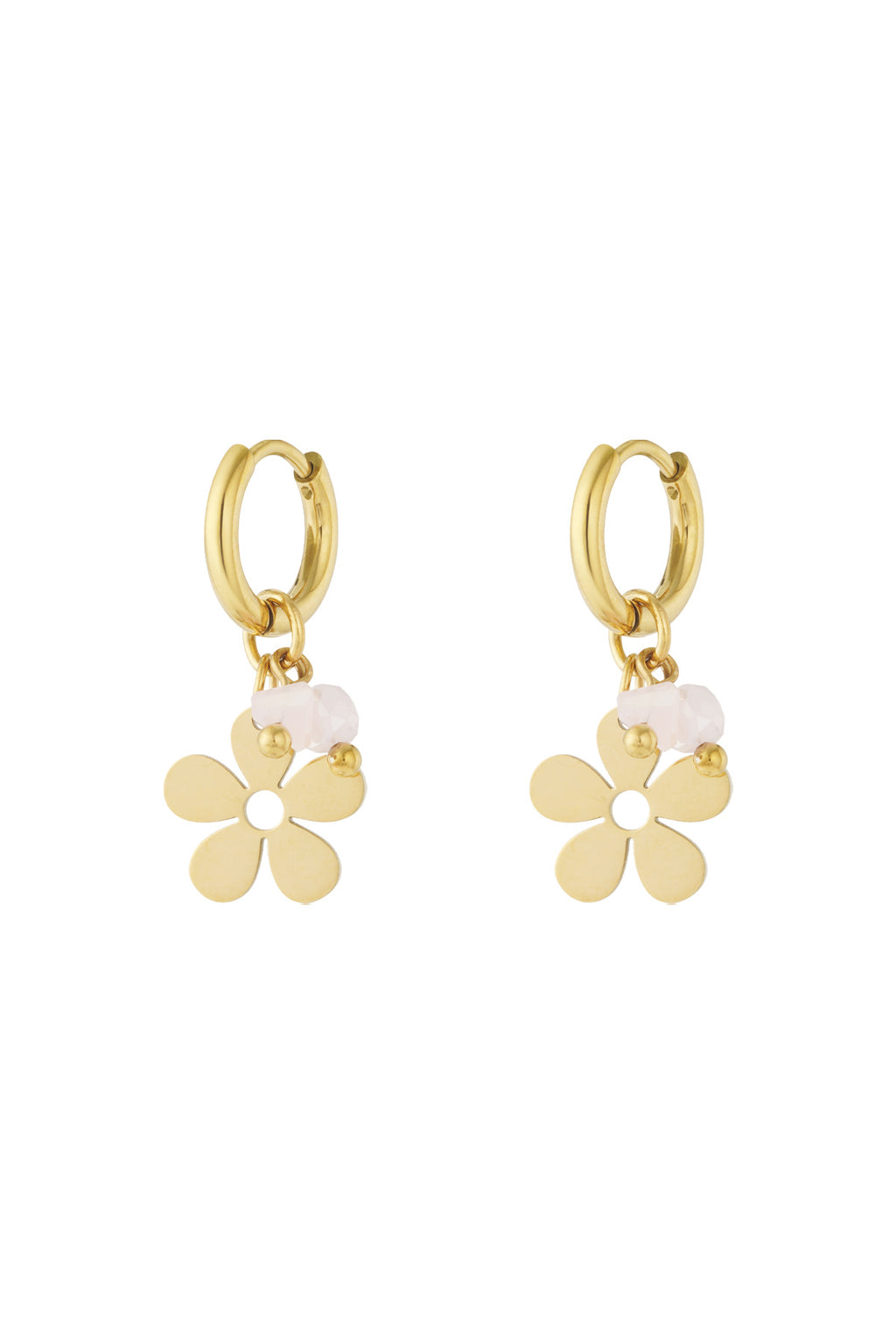 Stainless Steel Drop Earrings Flower Casual Daily