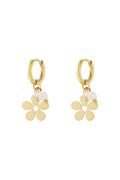 Stainless Steel Drop Earrings Flower Casual Daily