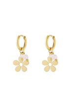 Stainless Steel Drop Earrings Flower Casual Daily