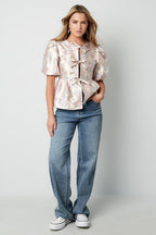 Short sleeve top floral