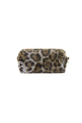 Leopard print makeup bag