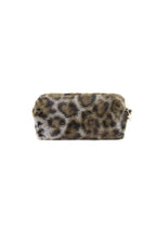 Leopard print makeup bag