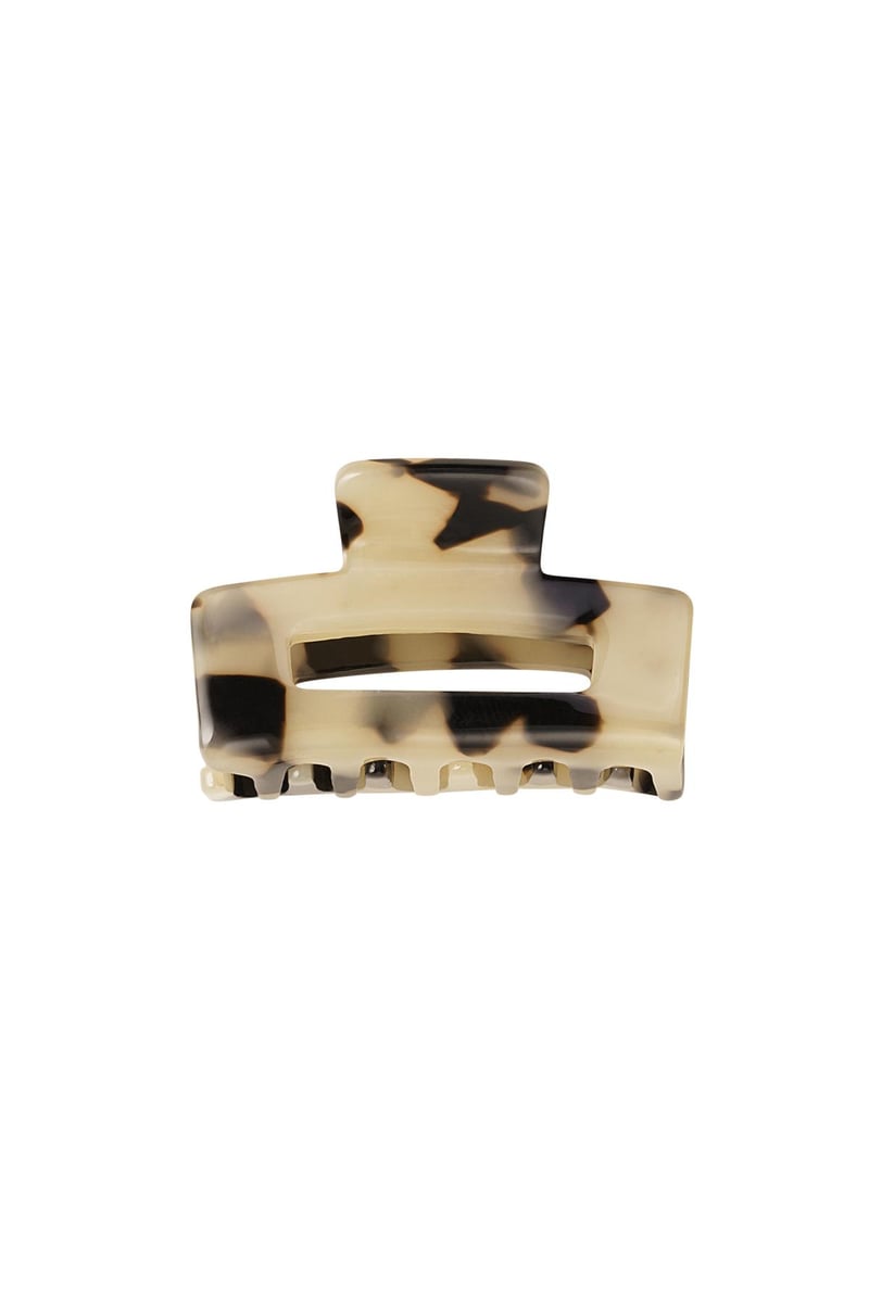 Square hair clip Beige Sheet Material