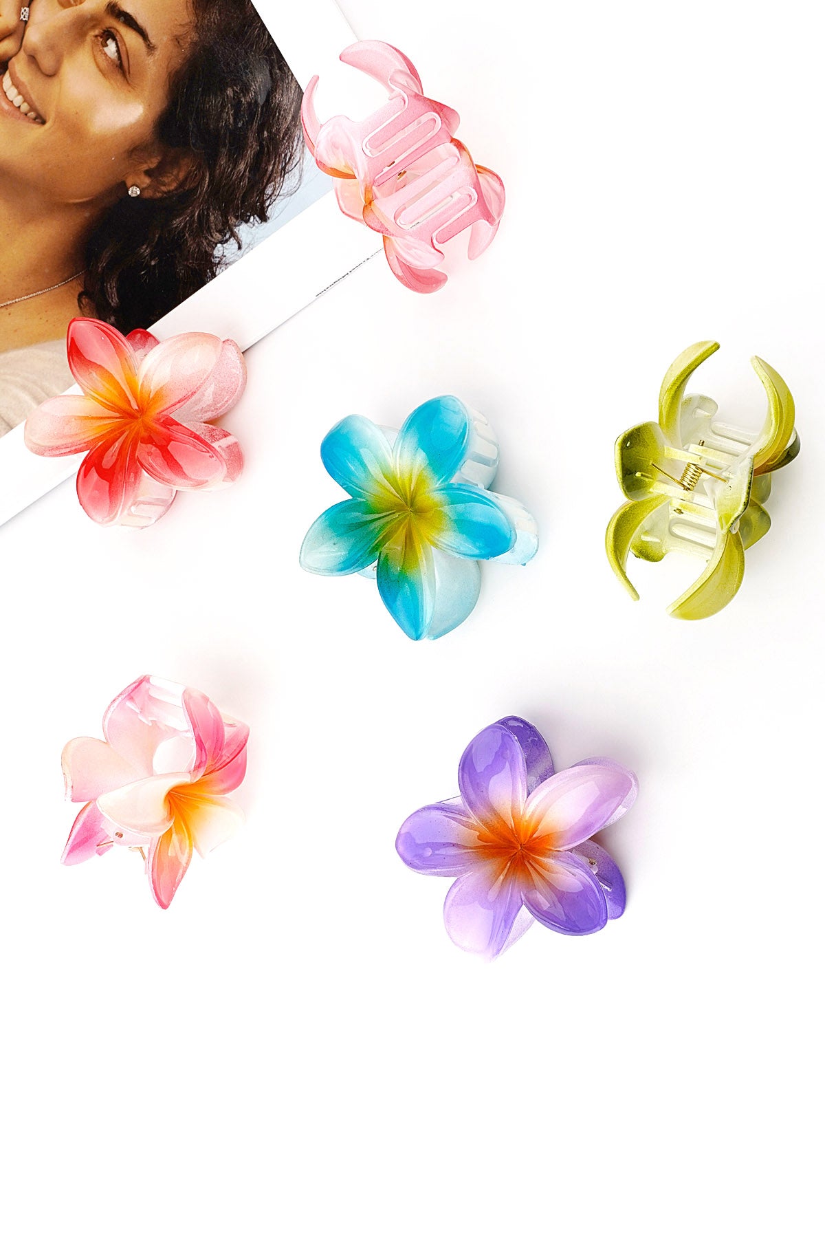 Hair clip Hawaii flower