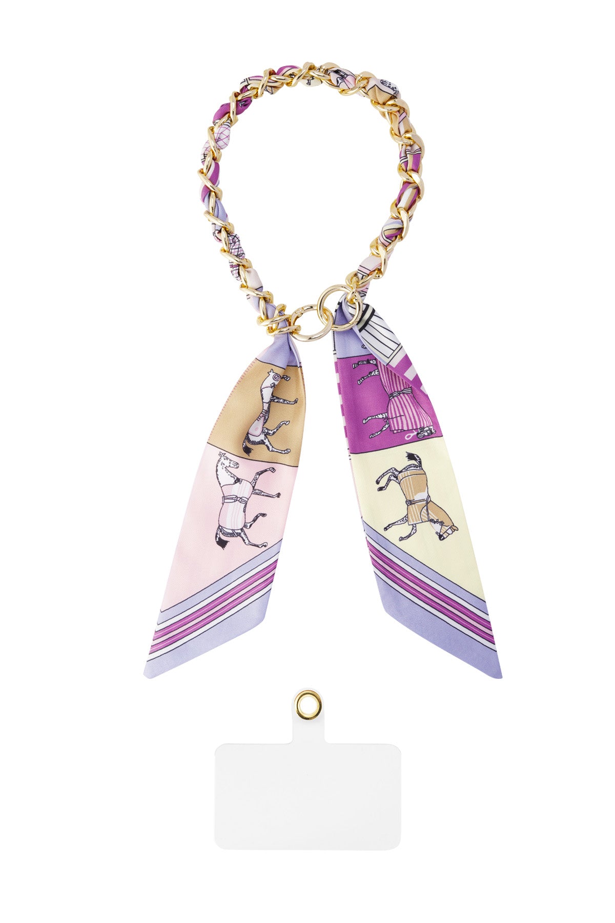 Telephone cord satin luxury - multi