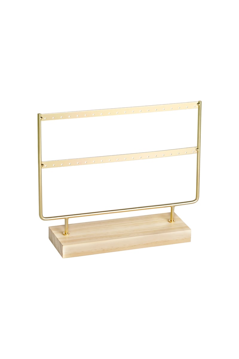 Display Dangle Earrings Gold Color Metal