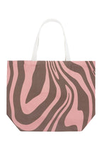 Canvas shopper zebra print - brown pink