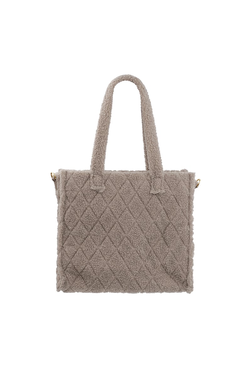 Fuzzy tote bag