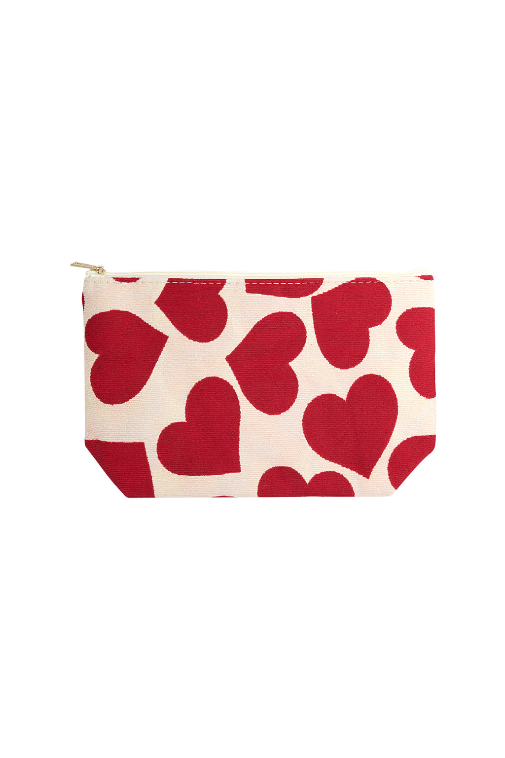 Make-up bag with hearts