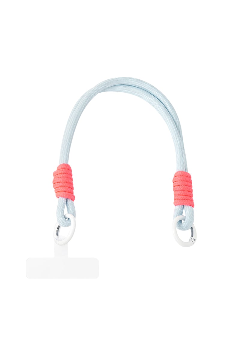 Summer telephone cord - pink & mint