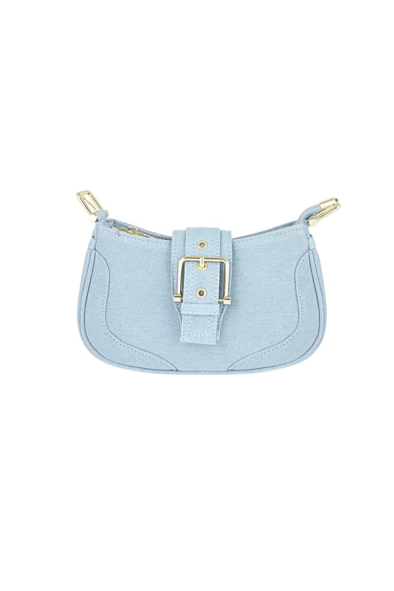 Colored bag with buckle detail