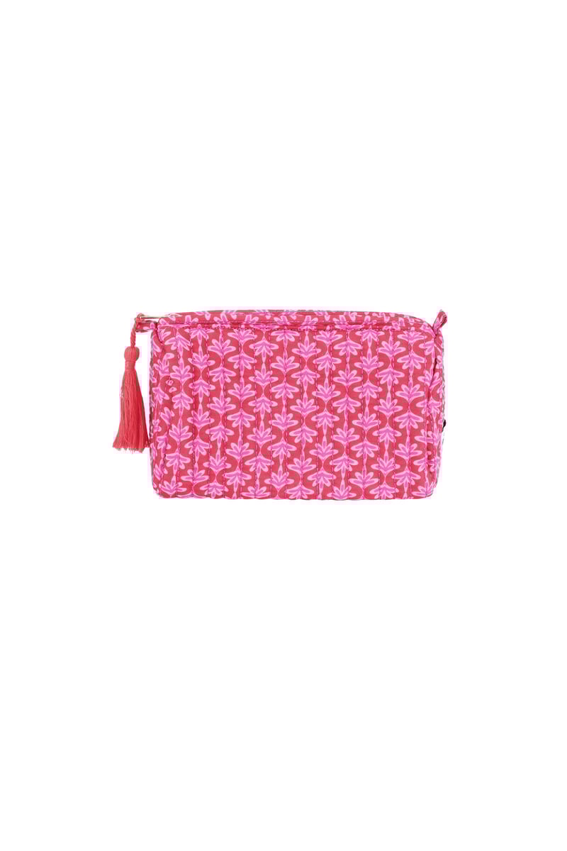 Floral makeup bag