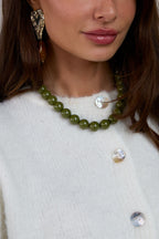 Resin Beaded Necklaces Beads Casual Daily Simple Series Women's jewelry-15mm