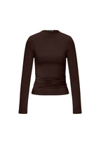Nylon Long sleeve tops Solid color Basic All Fit  Clothes
