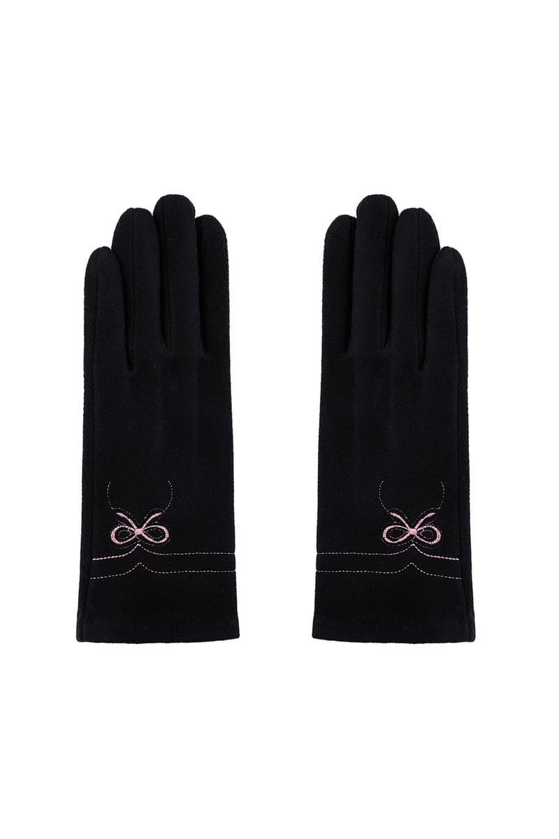 Delicate bow gloves