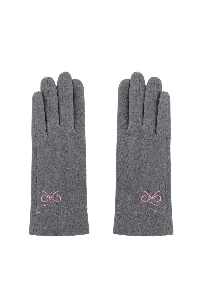 Delicate bow gloves