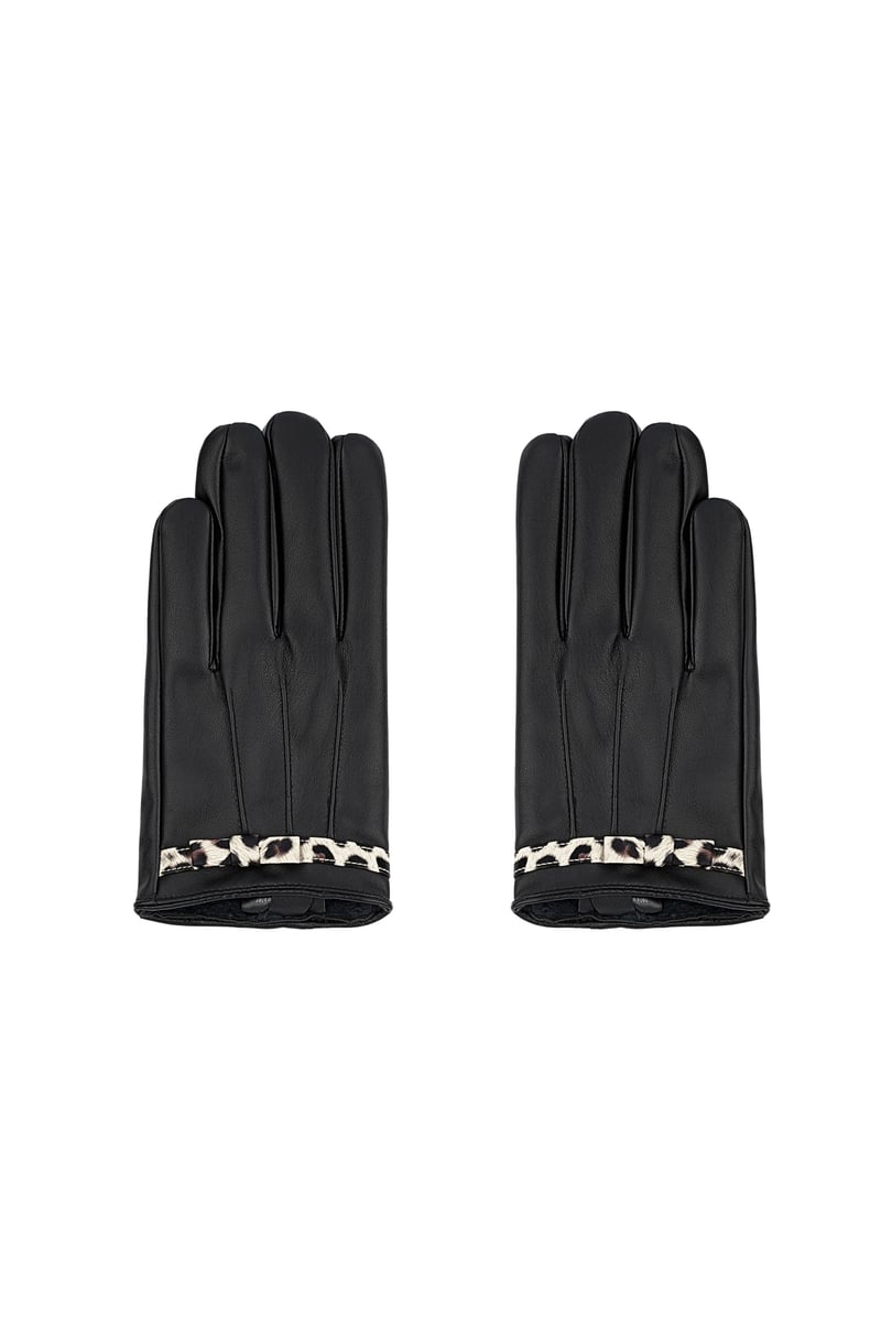 Gloves cosy leopard