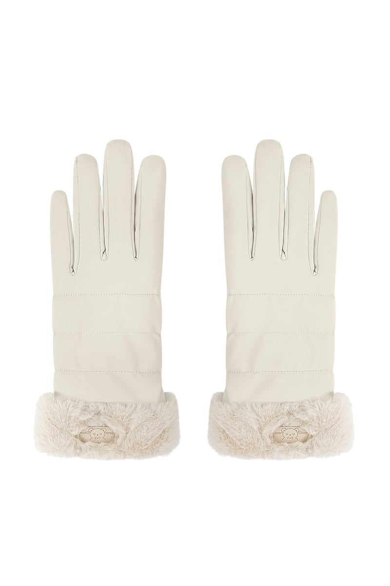 Furry gloves