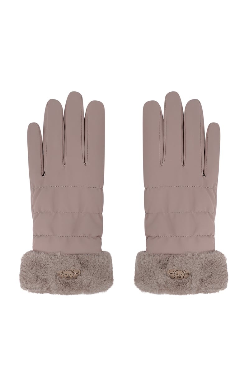 Furry gloves