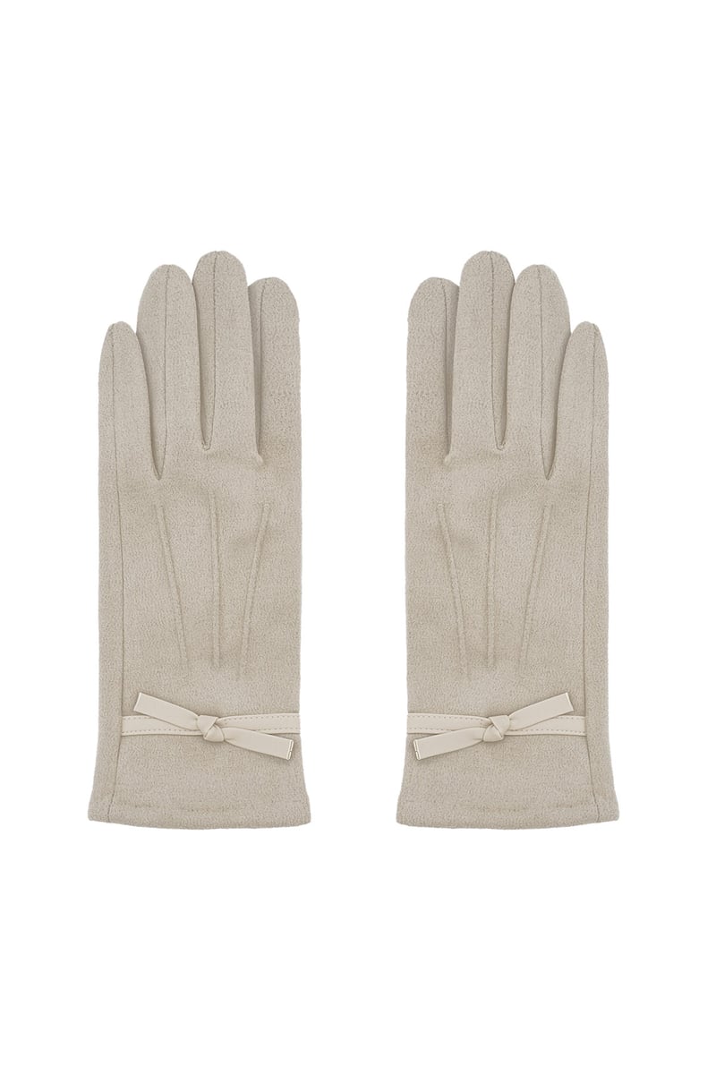 Chic ribbon gloves
