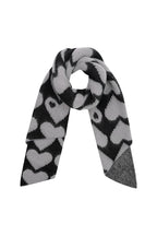 Hearts winter scarf