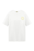 T-shirt happy life smiley - gray