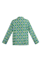 Jacket green print