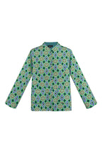 Jacket green print