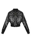 PU biker jacket