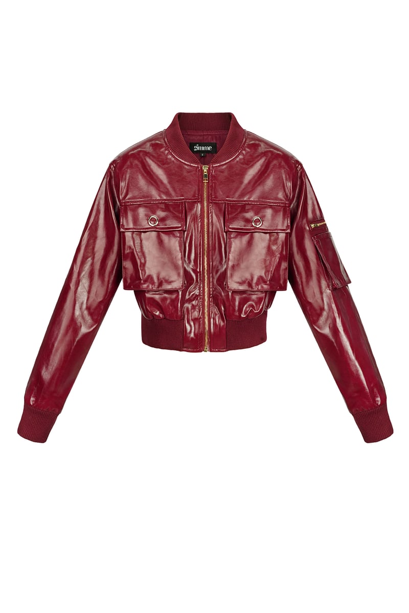PU biker jacket