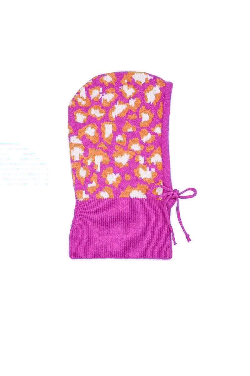 Leopard print balaclava