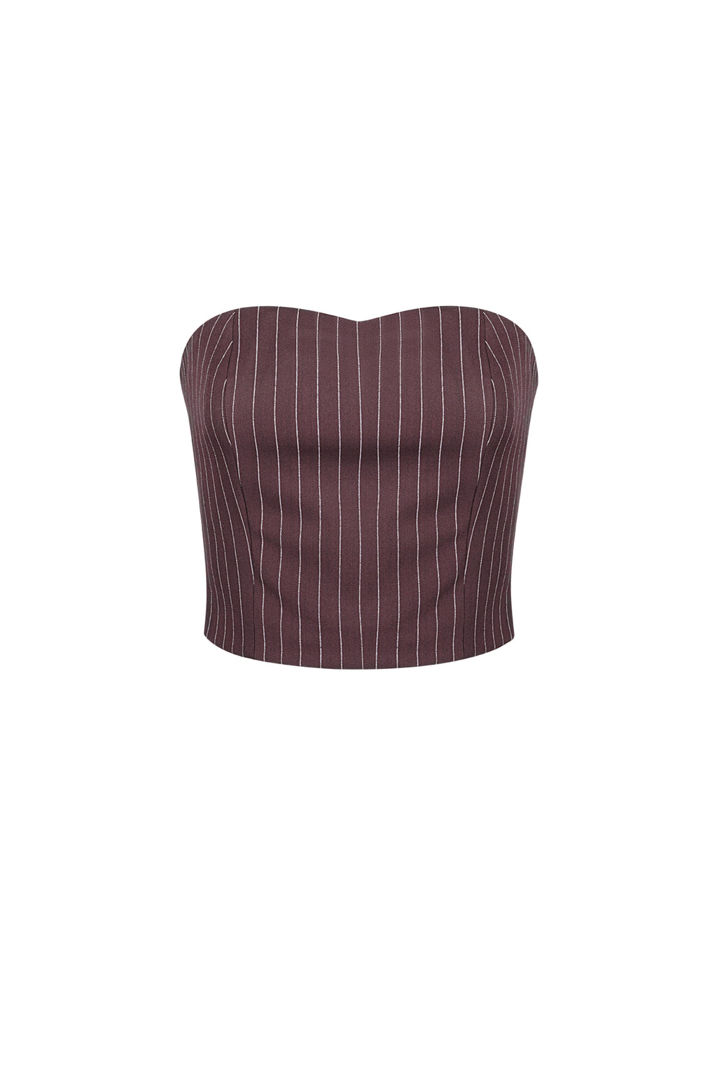 Pinstripe Bandeau Top